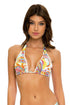 Luli Fama Moon Nights Triangle Halter Top